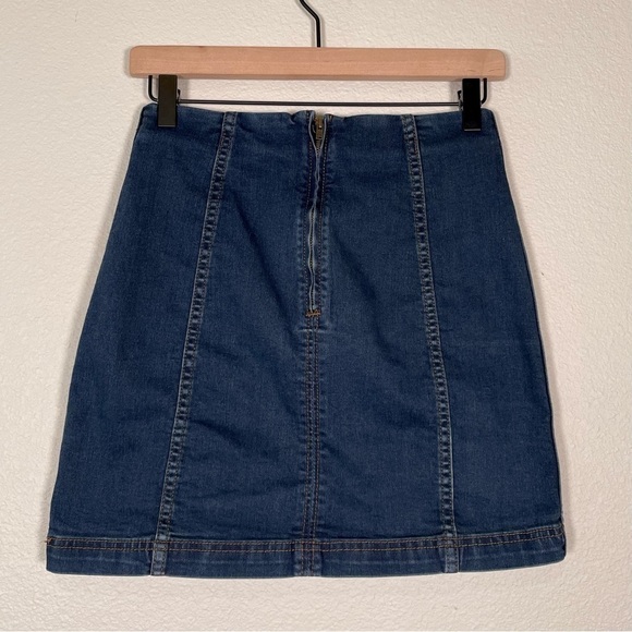 Free People Modern Femme Indigo Skirt - Picture 4 of 7